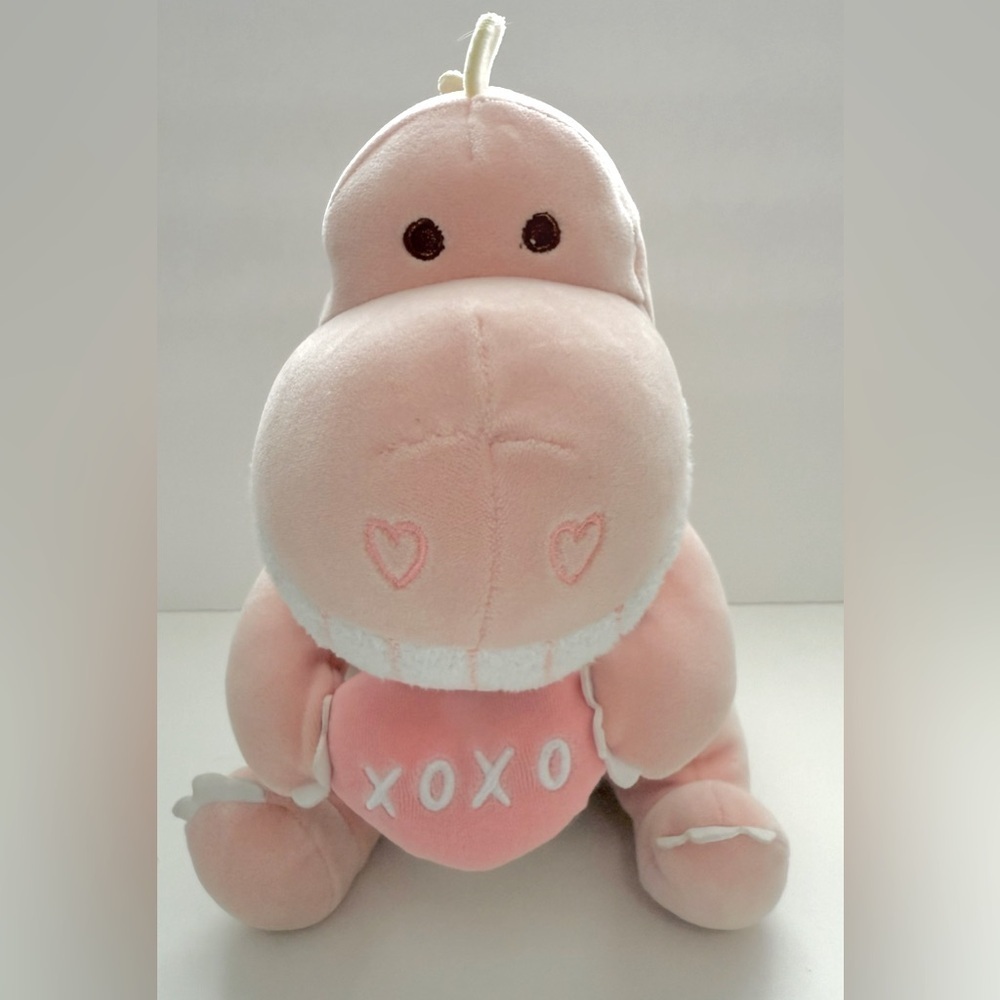 10” Mini Family Valentine Series Heart Sitting Dinosaur Plush Toy - Picture 9 of 12